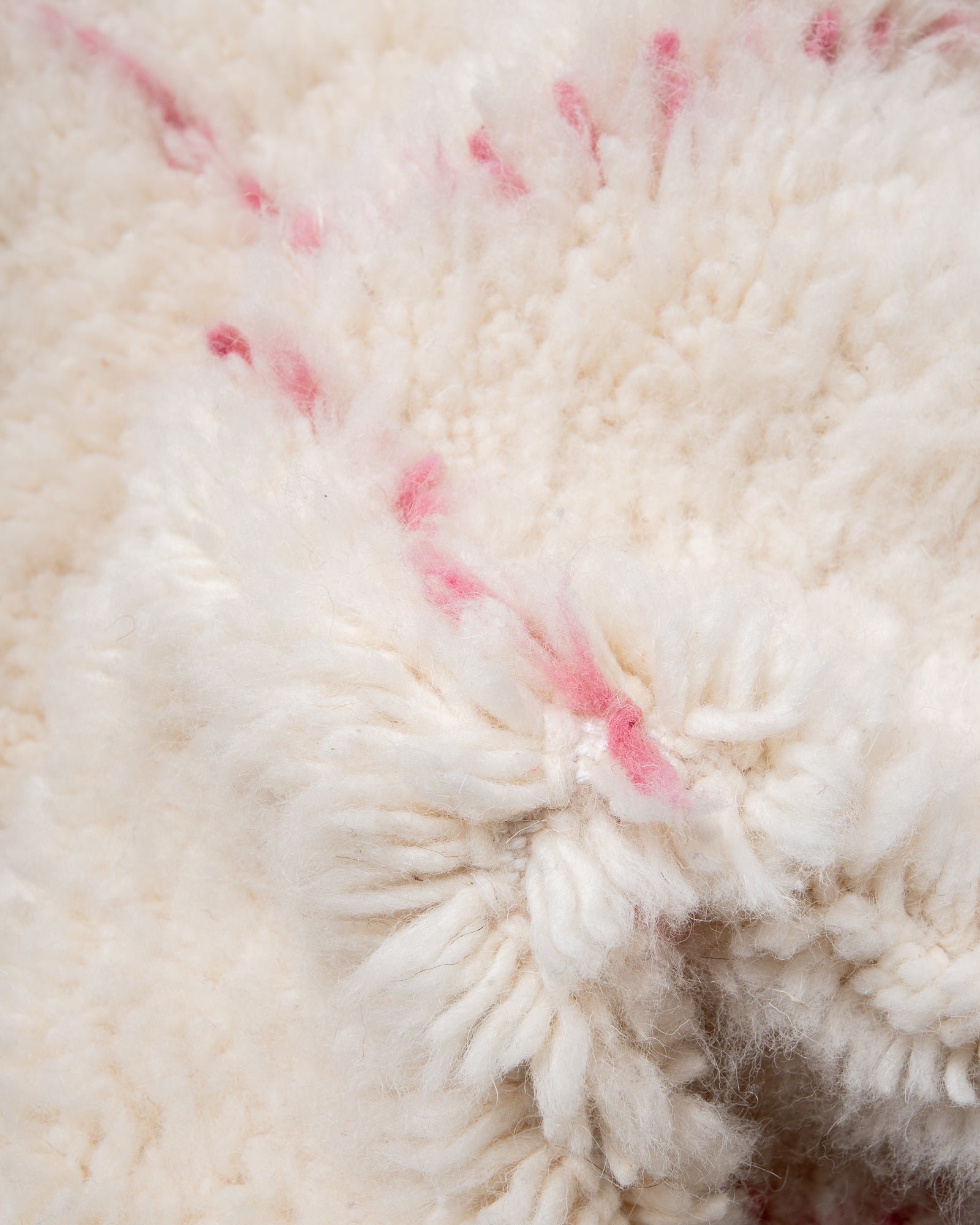 Modern, designer, handcrafted Berber rug from Morocco. Beniourain carpet with beautiful colours and patterns and fluffy wool texture.